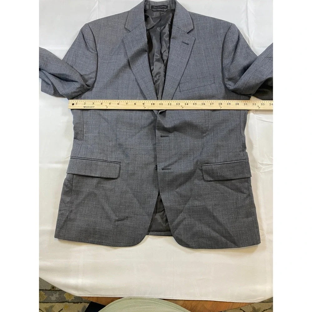 Lauren Ralph Lauren‎ Mens Grey Wool Blend Blazer Jacket Size 40R